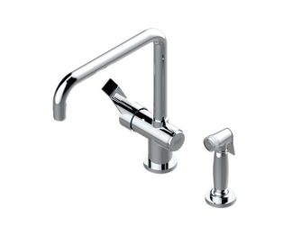 French Transitional Kitchen Faucet with Side Spray