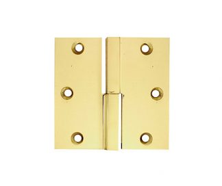 Lift Off Square Knuckle 3.5” x 3.5” Brass Hinge - Alexander Marchant