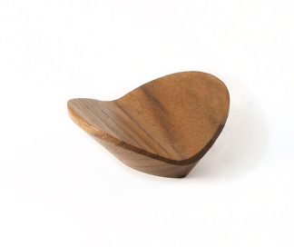 Origami Wood Knob in Walnut
