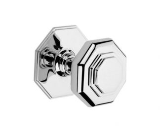 Derby Knob with Stepped Octagon Rosette