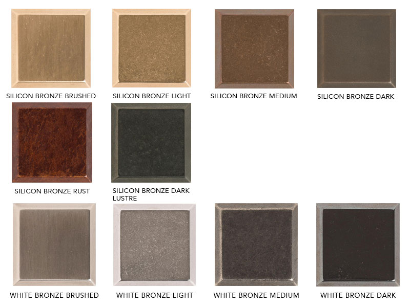 Metal Finishes Chart