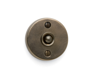 Sun Valley Bronze Round Contemporary Door Bell, door accessories, made in USA