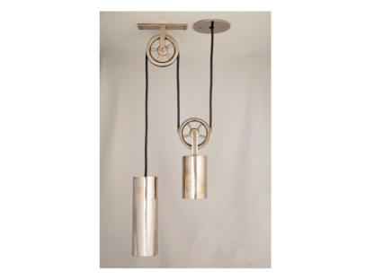 Sun Valley Bronze Pendant Pulley Light, ceiling light, made in USA