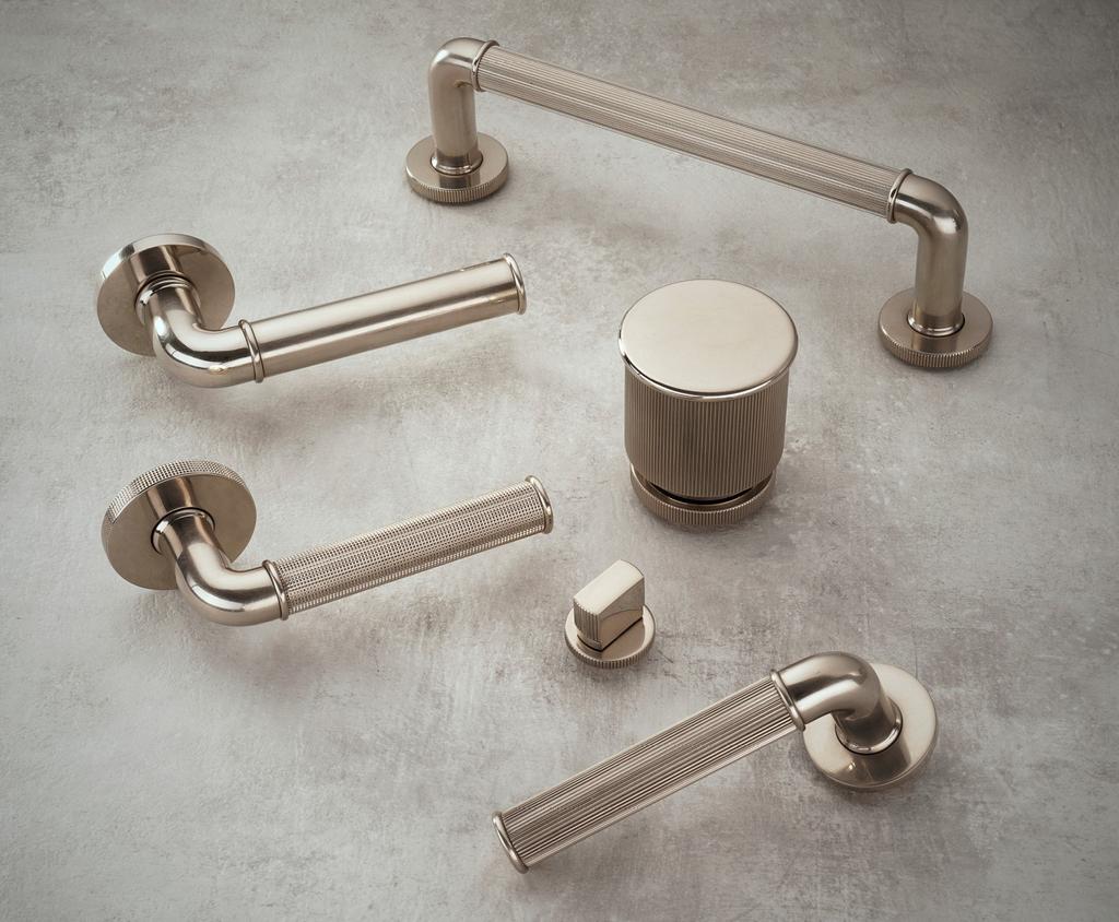 Coordinating door levers, pull, knob, and thumbturn
