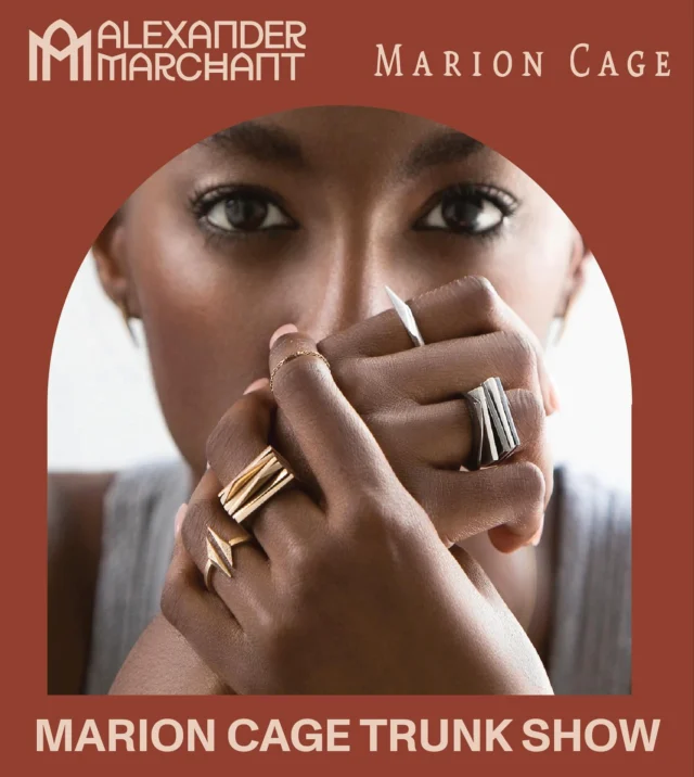 We’re opening our fall event series with something truly unique! Join us this week for a trunk show debuting the Swell Collection by nationally recognized designer and architect Marion Cage. 

Experience Marion’s sculptural cabinet hardware and lighting displayed alongside her contemporary jewelry — each piece crafted in small batches with organic, contemporary forms. 

Her jewelry line will be available for purchase, including takeaway items — perfect for pre-holiday shopping (or simply something special for yourself!) 

Open to all! 

Wednesday, September 17 · 2–6pm · 1617 W. Koenig Lane, Austin 

Thursday, September 18 · 1–4pm · 4123 McCullough Ave, Olmos Park 

#alexandermarchantevents #alexandermarchant #marioncage #contemporaryjewelry #swellmarioncage #luxuryhardware