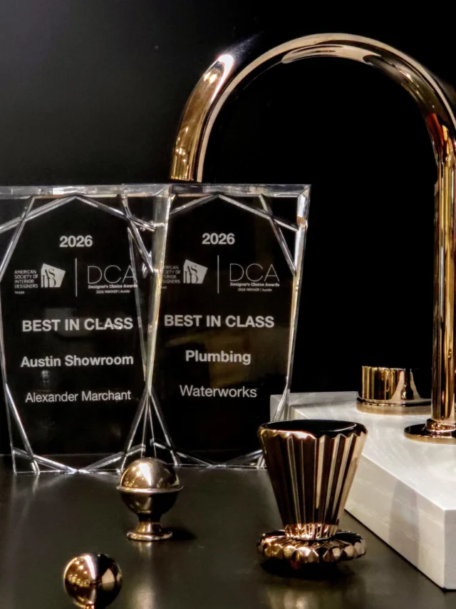 We are incredibly proud to be recognized by our peers with not one, but two prestigious Best in Class awards:

Best in Class Austin Showroom Best in Class Plumbing – Waterworks

These awards reflect our commitment to providing an exceptional experience for our trade partners, designers, architects, builders, and homeowners alike. From thoughtfully curated product selections to personalized project support, our team is dedicated to bringing value, expertise, and inspiration to every project.

As the exclusive boutique partner for Waterworks in Central Texas and Oklahoma, we are honored to represent a brand that shares our passion for craftsmanship, quality, and timeless design.

Thank you to our clients, partners, and industry peers for your trust and support. This recognition belongs to all of us.

#AlexanderMarchant #BestInClass #Waterworks #LuxuryPlumbing #AustinDesign InteriorDesign 
@asid_tx @waterworks