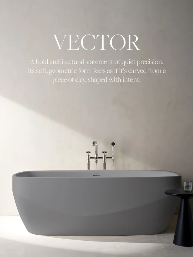 Introducing the Vector Collection, part of Waterworks’ new Solid Surface Bathtubs.

Crafted from solid surface material, the collection brings a beautifully refined, monolithic quality to the bath. Clean lines, generous proportions, and softly sculpted silhouettes create a striking centerpiece while maintaining the comfort and craftsmanship Waterworks is known for.

#waterworks #vectorcollection #luxurybathrooms #alexandermarchant #bathdesign @waterworks